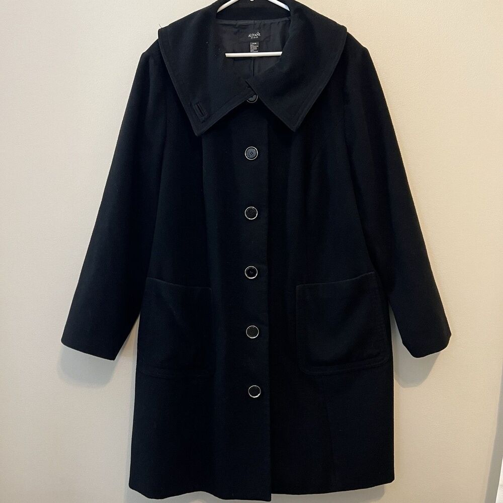 Womens Alfani Women Size 22W Black Overcoat